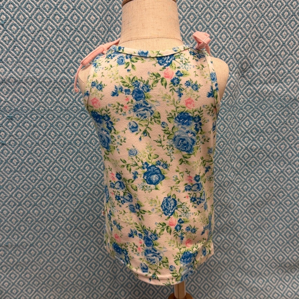 Floral Pink Drawstring Shorts Set - Picture 4 of 5